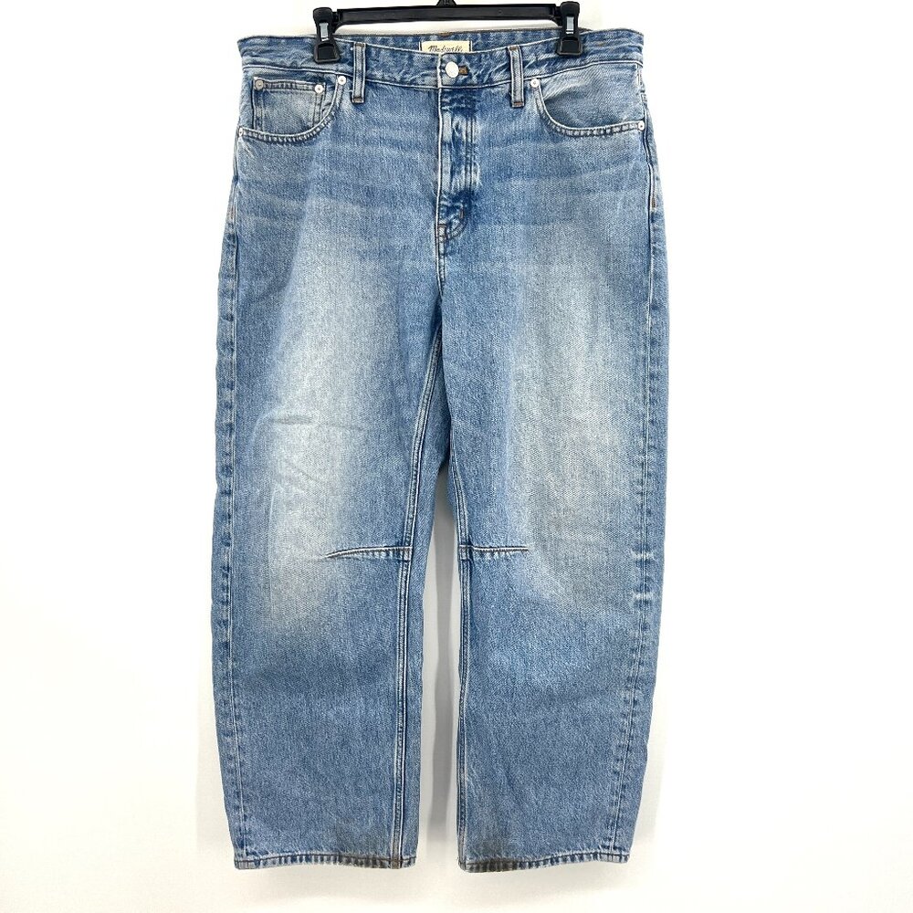Madewell The Darted Barrel Leg Jeans Medium Wash Women's 30
